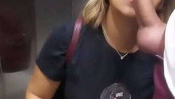 Jones1975 craves partner's cock, heads to parking lot for elevator blowjob - xxxfiles.com on poweredporn.com
