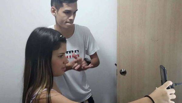 Step-sister and I: Social media management & hot bedroom action with a cum finish - porntry.com - Colombia on poweredporn.com