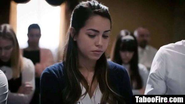 Innocent Mormon Teen Coaxed into Sin by Lecherous Bishop - porntry.com on poweredporn.com