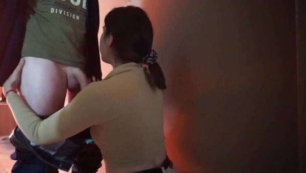 Wife Can't Resist Sucking Delivery Man's Cock, Not Knowing it's Her Step-Son (Gulps Down Every Drop) - xxxfiles.com on poweredporn.com