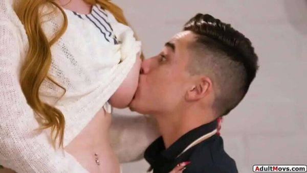 Stepson & Redhead Stepmom in X-Rated Threesome - xxxfiles.com on poweredporn.com