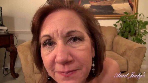Step-Aunt Marie, 60 & Sexy, Sucks Your Cock & Masturbates in Nylons - porntry.com on poweredporn.com