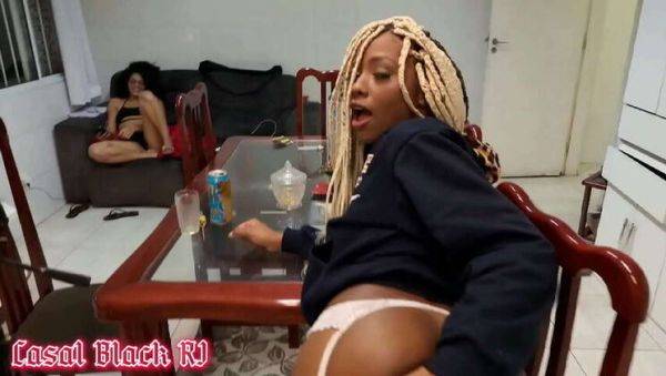 Having Sex on the Kitchen Table with My Friend Ela Watching - Amandinha Black RJ & Edu Black RJ - veryfreeporn.com on poweredporn.com