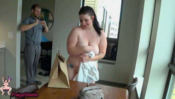 Delivery Driver Receives Anal Tip from Paige Steele! - veryfreeporn.com on poweredporn.com