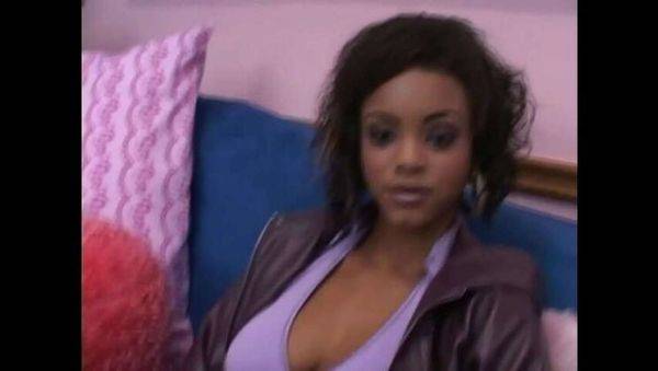 Adorable young black girl gives first-time white dick handjob - xxxfiles.com on poweredporn.com