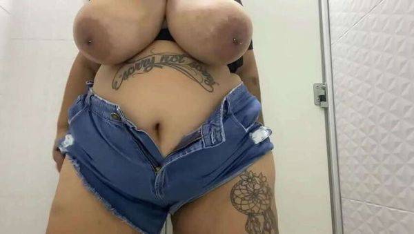 Mary Jhuana: BBW Pornstar Gets Naughty in Public, Plugs Her Ass at the Mall - porntry.com - Brazil on poweredporn.com