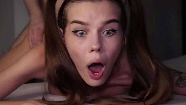 Wow, MY BUTT'S SO TIGHT! Adorable 18-Year-Old Newbie ENDURES Intense Anal Fuck - Alina Foxxx - veryfreeporn.com on poweredporn.com