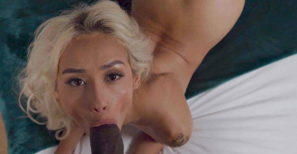 Blonde beauty plays with energized BBC until sperm bursts on her fine ass - alphaporno.com on poweredporn.com