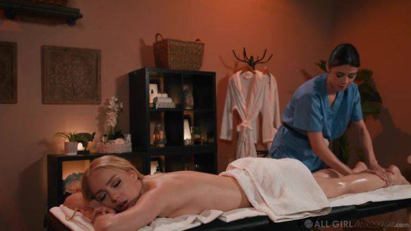 Mouth-to-mouth Special - Braylin Bailey & Kylie Rocket - videomanysex.com on poweredporn.com