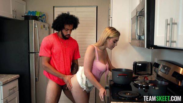 Perfect blonde beauty lands hefty BBC in both her needy holes - hellporno.com on poweredporn.com