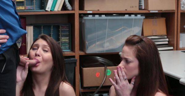 Shoplifters are faced with sharing this dick for their freedom - xbabe.com on poweredporn.com