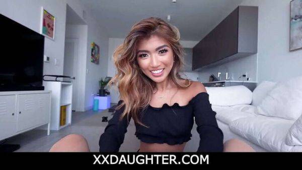 Asian Teen Clara Trinity Gets Frisky with Step-Dad as Mom Showers: Blowjob, Sex, & Deepthroat Action - porntry.com on poweredporn.com