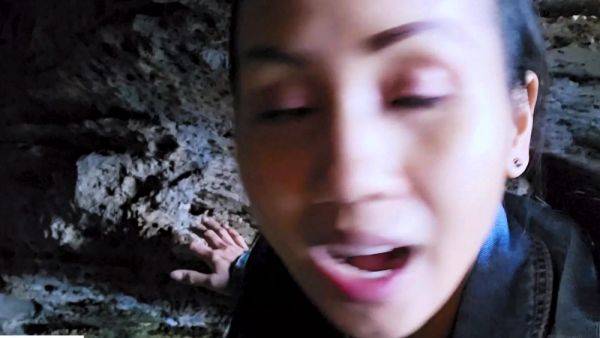 Nasty amateur Thai MILF fucked in a cave - drtuber.com - Thailand on poweredporn.com