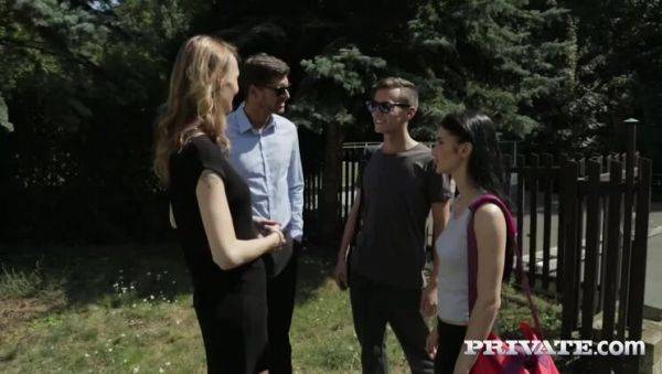 Belle Claire & Crystal Greenvelle Prefer DP to Yoga - porntry.com on poweredporn.com