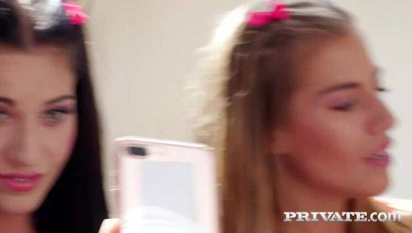 The Dellai twins have a wild trio with Angelo Godshack - porntry.com on poweredporn.com