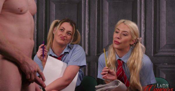 Addictive blonde babes play with the thick dick in charming oral FFM - alphaporno.com on poweredporn.com