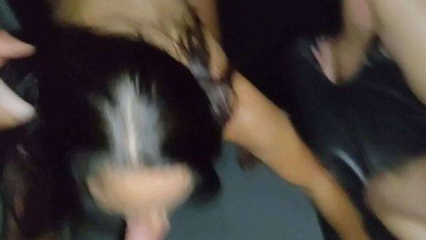 Wife and Girlfriend Share Cock at Gloryhole - Hot Brazilian Threesome Part 3 - veryfreeporn.com - Brazil on poweredporn.com