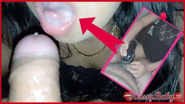 Hot Latina Brunette Sucks Dick and Swallows Cum - Homemade POV Blowjob - veryfreeporn.com on poweredporn.com