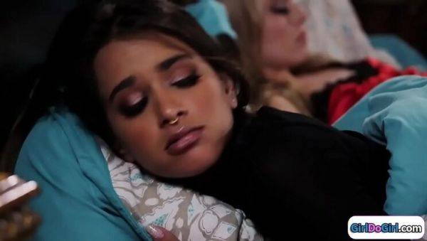 Brunette Uma Jolie Rides Strap-On with Kali Roses in Lesbian Sex Scene - xxxfiles.com on poweredporn.com