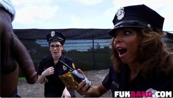 Lyla Lali & Norah Gold Break The Law with Hardcore Threesome Action - Blowjob, Facial, and Doggystyle Fun - xxxfiles.com on poweredporn.com