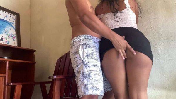 Lucky Step-Son Fucks Latina MILF in Skirt with No Panties - Amateur Homemade Sex - porntry.com on poweredporn.com