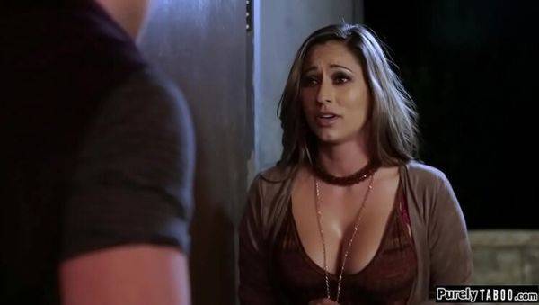 Busty MILF Reena Sky Seduces Naive Man with Clairvoyant Charm - Big Tits, Blowjob, and Hairy Pussy Action - porntry.com on poweredporn.com