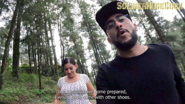 Lost in the Woods: MILF Teresa Ferrer Fucks Soldierhugecock for Help - porntry.com - Spain on poweredporn.com