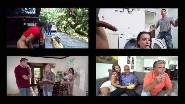 Step Dad Caught Fucking Teen Stepdaughter - Layla London, Liza Rowe, Kharlie Stone - porntry.com on poweredporn.com