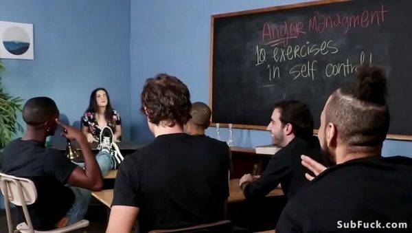 Lyra Lockhart Dominated in Hardcore Student Professor Anal Orgy - porntry.com on poweredporn.com