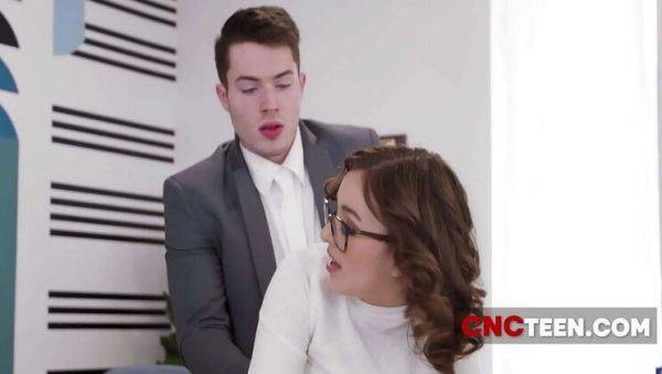 Office Freeuse: Cute Teens in Skirts Overpowered by Boss - xxxfiles.com on poweredporn.com