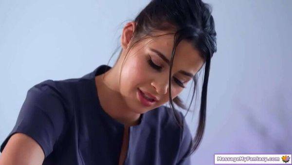 Lesbian Masseuse Aiden Ashley Pleasures Kylie Rocket with Intense Pussy Licking and 69 Action - porntry.com on poweredporn.com