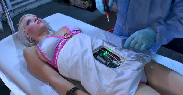 Busty blonde Android female gets loudly fucked - alphaporno.com on poweredporn.com