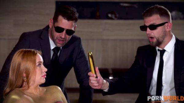 Secret Agents DP Redhead Superhero Kiara Lord After She Sucks Them Both Off GP2600 - hotmovs.com on poweredporn.com