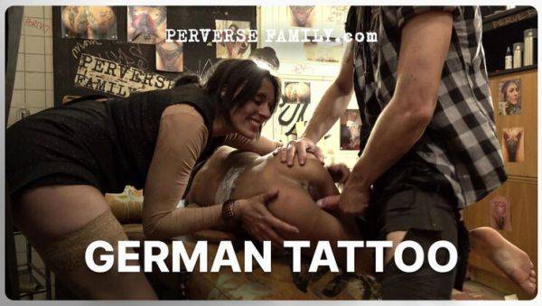German Tattoo Family Fuck: Anna de Ville Rough Anal & Deep Throat with George Uhl - xxxfiles.com - Britain - Germany on poweredporn.com