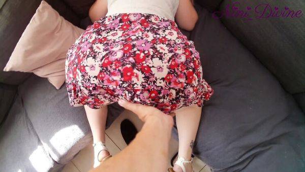 Stuck White Pawg Doggy Fuck on Sofa - Nini Divine Gets Anal POV - xxxfiles.com - France on poweredporn.com