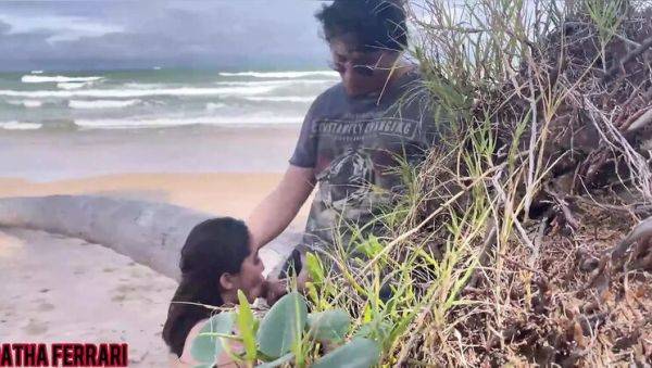 Cheating Husband Blows His Load on Beach with Big Booty Latina - xxxfiles.com - Spain on poweredporn.com