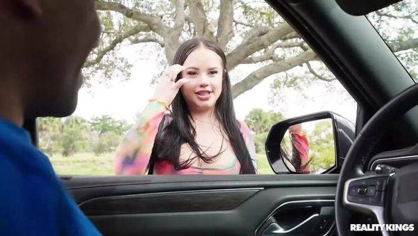 Horny Teen Threesome Driving with Big Tits and Cumshot - Reality Kings - xxxfiles.com - Britain on poweredporn.com