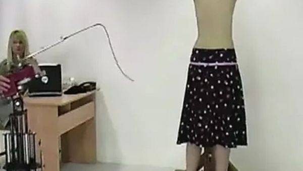 Pandora Blake Spanking Machine - Bare Back Whipping Teen Punishment - porntry.com on poweredporn.com