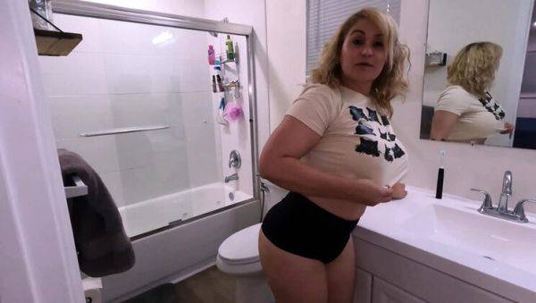 Amateur Latina MILF Gets Fucked Hard in Bathroom - Homemade POV Sex Tape - xxxfiles.com - Usa - Spain - Colombia on poweredporn.com