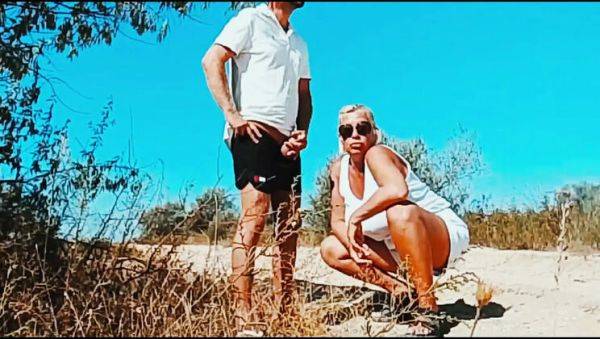 Blonde MILF Step Mom With Big Natural Tits Sucks Stranger On Road Outdoor Blowjob - porntry.com - Germany on poweredporn.com