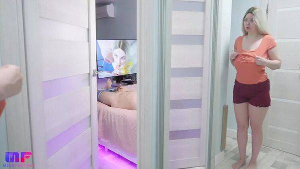 Stepdad Caught by Busty Blonde Stepdaughter Masturbating in Bedroom - Part 6 - xxxfiles.com - Russia on poweredporn.com