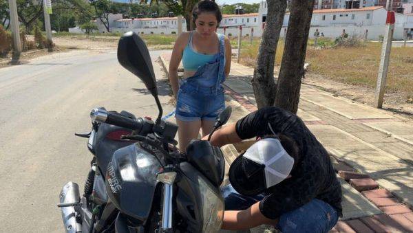 Big Ass Biker Girl Gets Hardcore Anal Fuck After Roadside Help - ManuelaAlvarez - xxxfiles.com - Venezuela - Spain - India on poweredporn.com