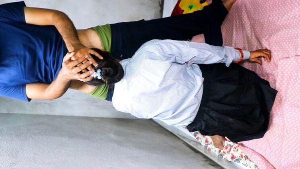 Desi Indian School Girl in Mini Skirt Tight Pussy Fuck with Boyfriend in OYO Room - Rakul008 - porntry.com - India on poweredporn.com