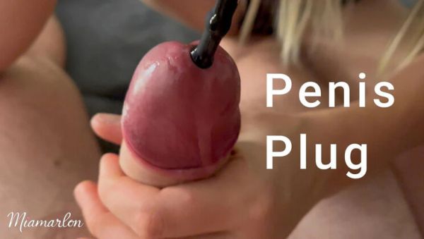 Hot Blonde Stepsister Gives Intense Urethral Penis Plug Handjob and Massive Cumshot - porntry.com - Britain - Italy on poweredporn.com