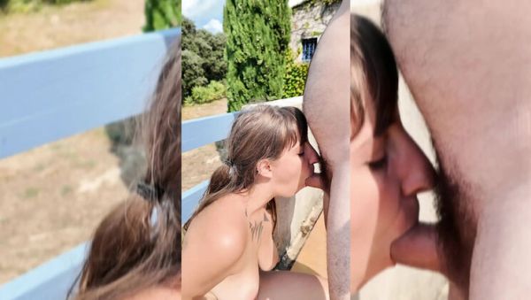 Daddy Fucks Me Hard on Terrace - Goodgirlanddad Amateur Hungarian MILF Creampie Outdoor - veryfreeporn.com - France - Hungary on poweredporn.com