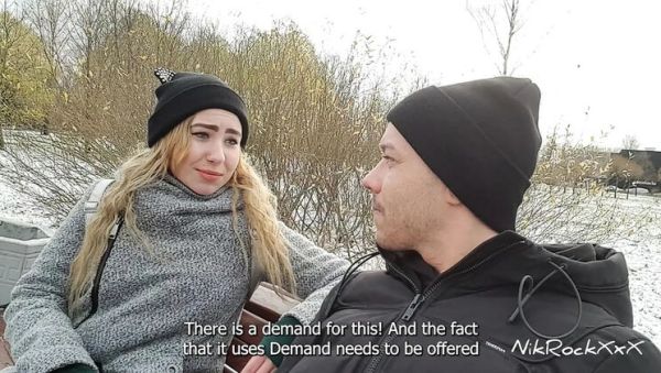 Russian Pickup: Nikolas Fucks Teen Blonde in Hallway with Big Ass & Natural Tits - porntry.com - Russia on poweredporn.com