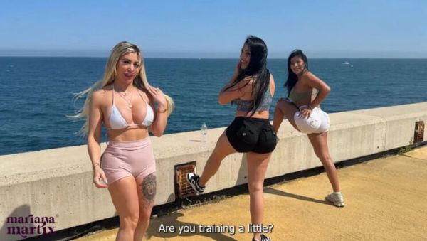 Mariana Martix Rough Threesome Fuck on Beach with Big Tits Colombian Blonde - xxxfiles.com - Spain - Colombia on poweredporn.com