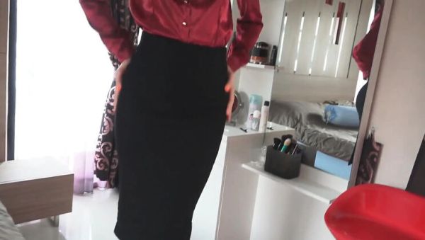 Angel The Dreamgirl's Wet Pussy Peeking From Tight Pencil Skirt Makes You Hard - xxxfiles.com on poweredporn.com