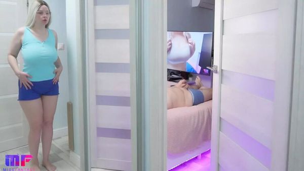 Stepdad Caught by Busty Blonde Stepdaughter Masturbating in Bedroom - Part 5 - veryfreeporn.com - Russia on poweredporn.com