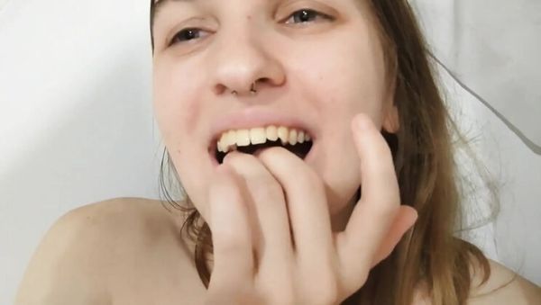 Nitosha the Hot Brunette Squirts in Bathroom Solo - xxxfiles.com - Russia on poweredporn.com